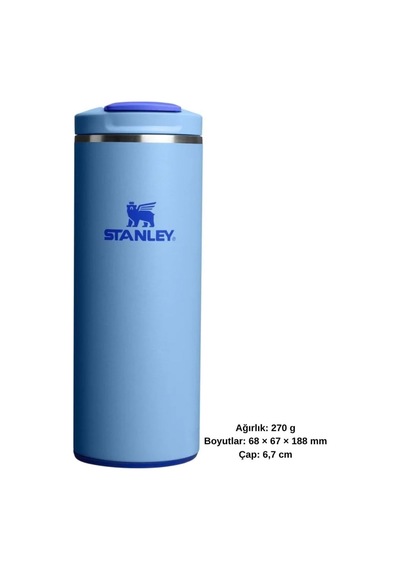 Stanley The Transit Fliptop Mug 0.35 L Termos Kupa Bardak Matara Mavi, 10-13063-0052 Çok Renkli