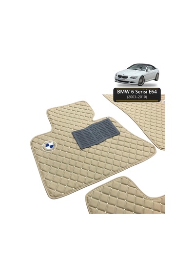 Oto Halı Paspas Bmw 6 Serisi E64 2003-2010 Uyumlu M M Teknik Sport Kaymaz & Şık Tasarım