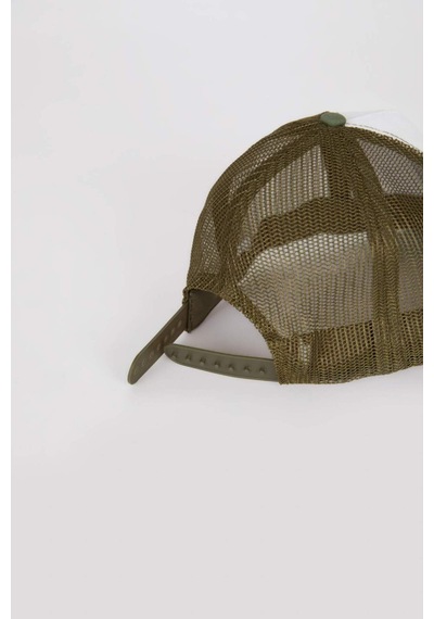 DeFacto Erkek Çocuk Etiket Baskılı Gabardin Beyzbol Basketbol Şapkası B7907A825SMKR1