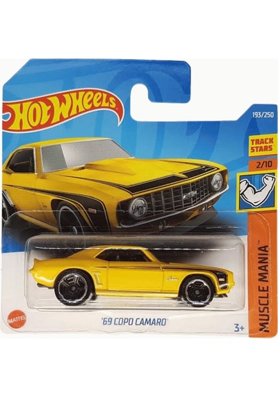 Hot Wheels '69 Copo Camaro - Muscle Mania 1/64 Diecast Model Araba Çok Renkli