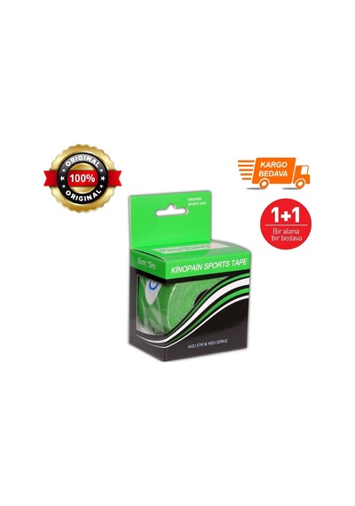 Kinopain Spor Bandı Yeşil 5 CM x 5 M 1+ 1