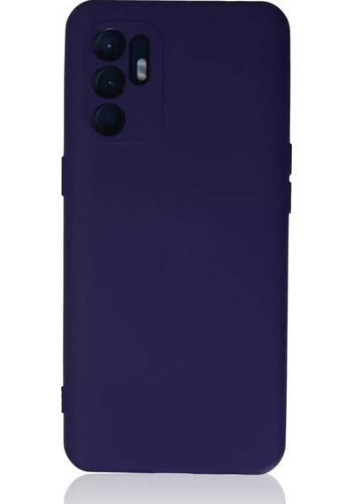 Newface Oppo Reno 6 Kılıf Nano İçi Kadife Silikon - Mor