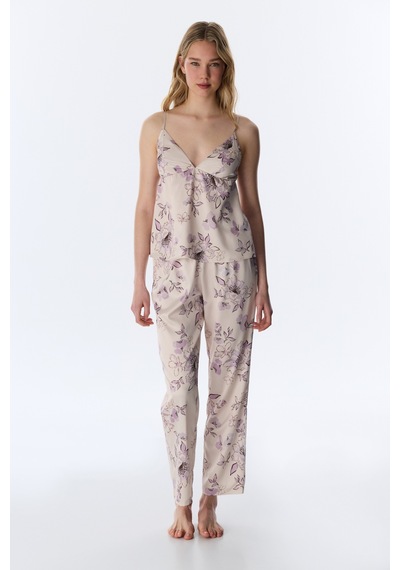 Penti Pastel Bej Petal Saten Pantolon Pijama Altı