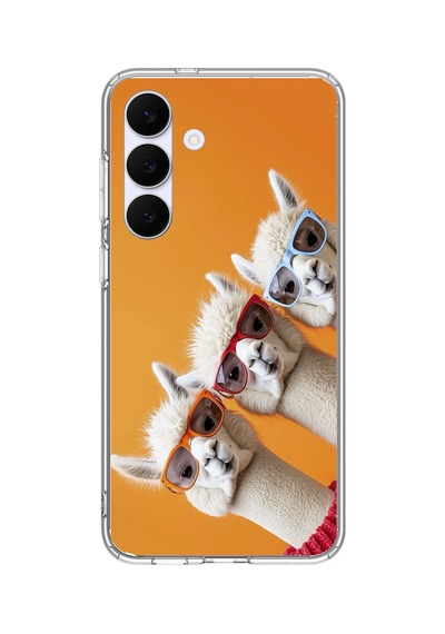 Samsung Galaxy S25 Fe Uyumlu Lamalar Baskılı Silikon Kılıf Renkli