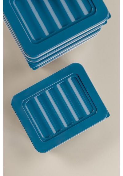 Meleni Home Buzdolabı Mikrodalga Saklama Kabı 6'Lı Petrol 6 x 2400 ML Petrol