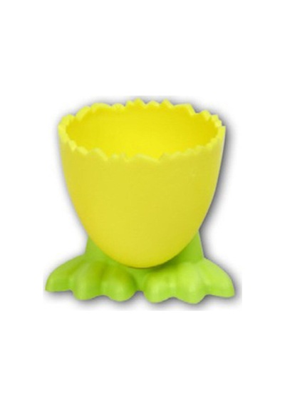 4 Adet Birden Plastik Eğlenceli Ayaklı Yumurta Takımı Asorti Sarı - 919252974 Sarı