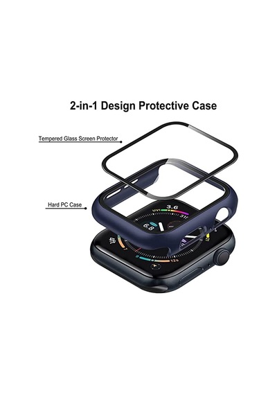 Apple Watch 49 Mm Lacivert Ekran Koruyucu Ve Kılıf Bir Arada Tam Koruma Lacivert Saat Kılıfı Çok Renkli - iOs Apple Watch 49 Mm Lacivert Ekran Koruyucu Ve Kılıf Bir Arada Tam Koruma Lacivert Saat Kılıfı Çok Renkli - iOs