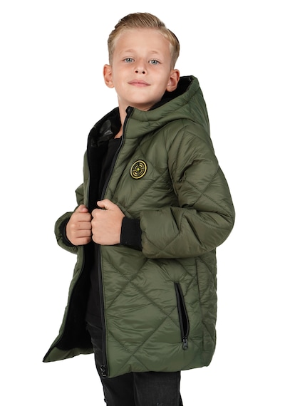 Merdia Kids Erkek Çocuk Su Ve Rüzgar Geçirmez İçi Kürklü Kapüşonlu Mont Baklava Desenli Haki Merdia Kids Erkek Çocuk Su Ve Rüzgar Geçirmez İçi Kürklü Kapüşonlu Mont Baklava Desenli Haki
