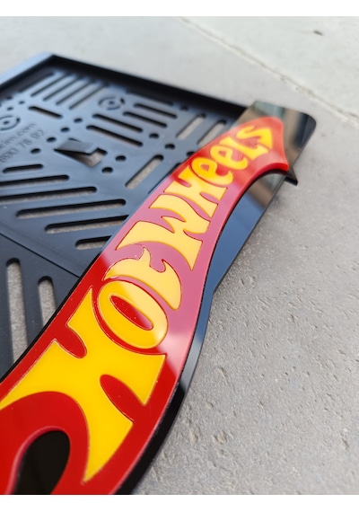Hotwheels Motor Plakalık Motorsiklet Plakalık Lazer Kesim Plakalık İsimli Plakalık