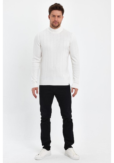 Alexander Gardi Alexandergardı Yarım Balıkçı Regular Fit Triko Kazak E23-6706 001