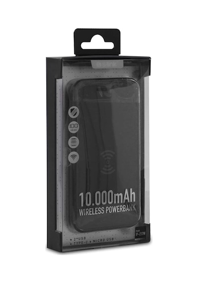 S-Link IP-217W 10000 mAh LCD Ekranlı Taşınabilir Şarj Cihazı Powerbank Siyah