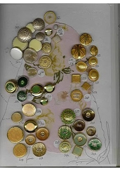 Gold Metal Düğme 18 Mm 6 Adet