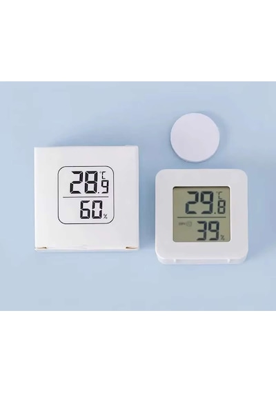 45mm Mini Nem Sıcaklık Ölçer Hava Durumu Isı Gösterge Dijital Ekran Termometre Ev Oda Ofis Kuluçka