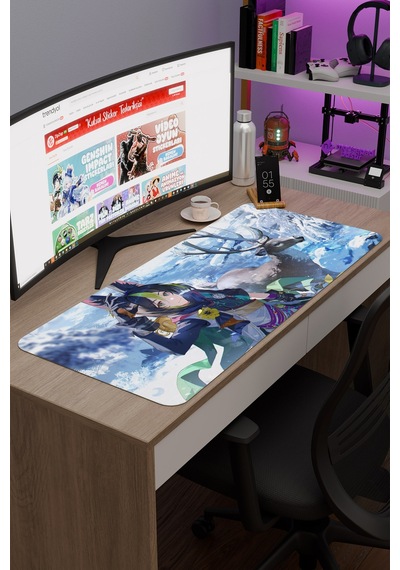 Tighnari Genshin Impact Anime Gacha V1 - 90x40 Xxl Gaming Mouse Pad Fare Altlığı