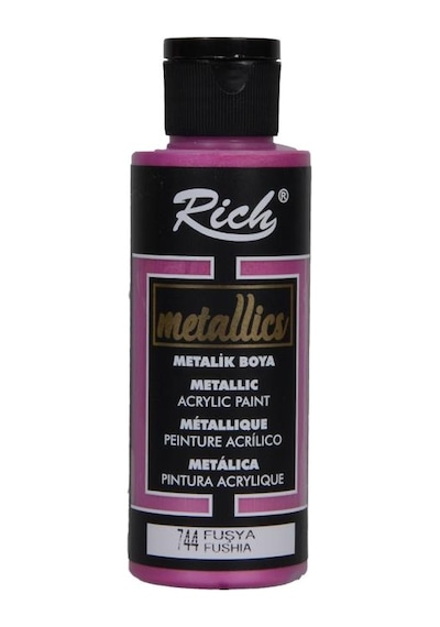Rich Metalik Akrilik Boya Fuşya 120Ml