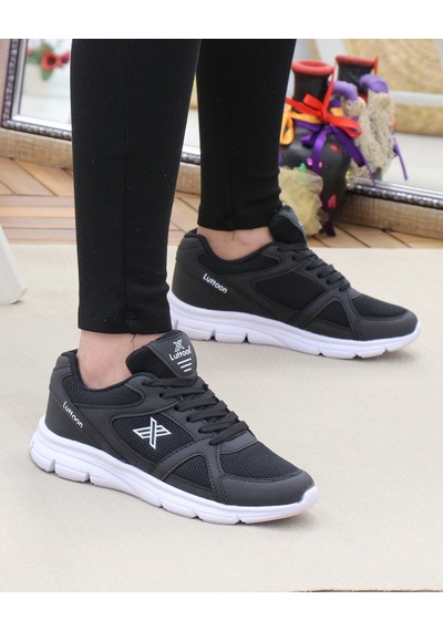 Luttoon 251 Siyah Beyaz 36-40 Unisex Spor Ayakkabı Siyah&beyaz