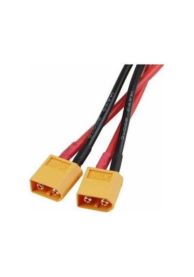 Xt60 Konnektörlü Y Tip Birleştirici Kablo 10 Cm Lipo Pil