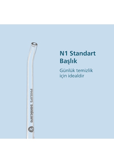 Philips Sonicare Kompakt Ağız Duşu 2li Yedek Başlığı, N2 Comfort Başlık , N1 Standart Başlık, Hx3072/00