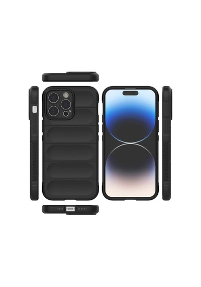 Apple Uyumlu iPhone 16 Pro Max Uyumlu Kılıf Optimum Silikon - Siyah