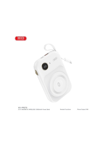 Özel Seri Cihaz Şarjı Cep Bataryası Magsafe Uyumlu Type-c Kablolu Powerbank Pr270 22.5w 10.000mah Çok Renkli