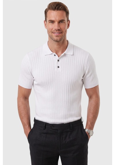 Rizzup Erkek Regular Fit Rahat Kesim Düğmeli Beyaz Polo Yaka Triko Tişört Yumuşak Likralı 2608210 Rizzup Erkek Regular Fit Rahat Kesim Düğmeli Beyaz Polo Yaka Triko Tişört Yumuşak Likralı 2608210