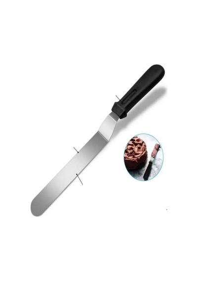 2li Set Hamur Şekillendirici Eğik Pasta Spatulası +metal Hamur Kesici Kazıyıcı Spatula Renkli
