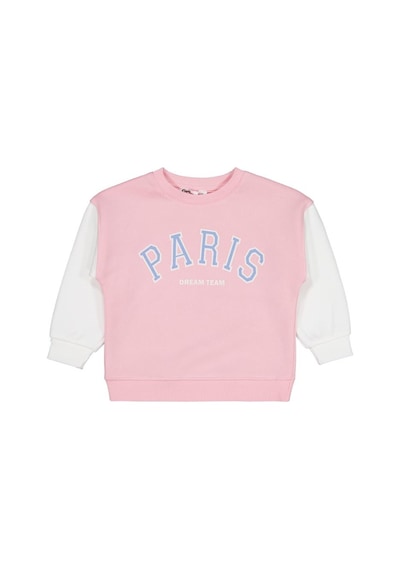 Civil Girls Paris Baskılı 2-5 Yaş Sweatshirt - Pembe