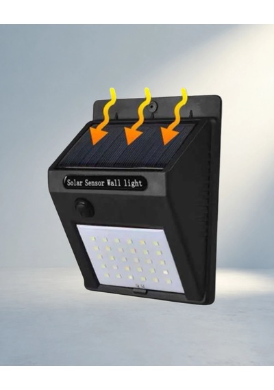 Güneş Enerjili Hareket Sensörlü Led Lamba 100 144 Led Renkli