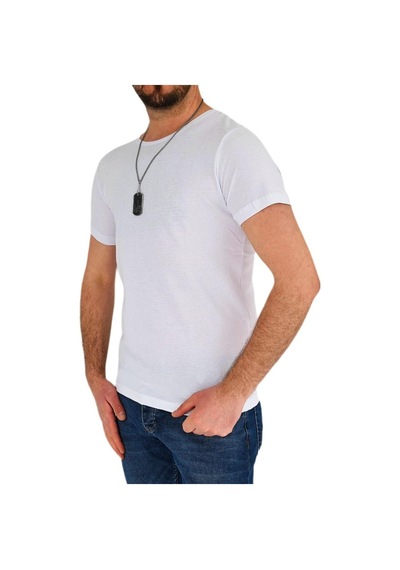 Erkek Sıfır Yaka Tişört T-383 Bgl-St01826