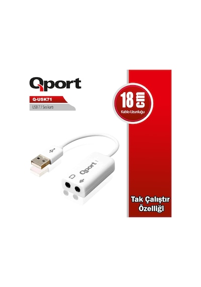 Qport Q-usk71 Usb 7.1 Ses Kartı-188776