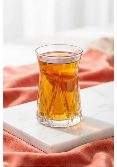 Lav Zoey Cam Çay Bardağı 6 Kişilik 165 Ml Şeffaf