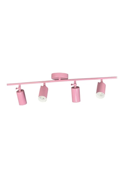 Spoti 4'lü Pembe Renk Beyaz Işık Modern Tasarım Salon - Mut...