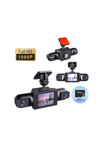 4 Kanallı Araç Içi Kamera 4 Kamera Aynı Anda Kayıt 360 Kayıt Açısı Gece Görüşü, 2" Ips Ekran - 869105055