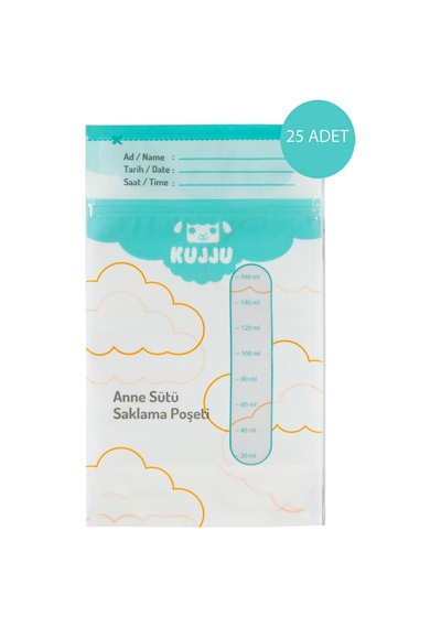 Kujju Süt Saklama Poşeti 25 Adet Şeffaf 935872020ss1