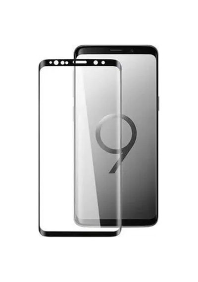 AnındaGelir Samsung Uyumlu Galaxy S9 Plus Siyah 5D Tam Kaplayan Ekran Koruyucu Cam Kapalı