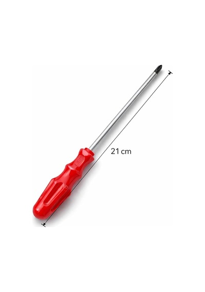 2 Li Tornavida Seti, 1 Düz, 1 Yıldız Tornavida Ergonomik Kaymaz Sap, Uzun Ömürlü Çelik Uç, Ev, Ofis Ve Profesyonel Kullanım