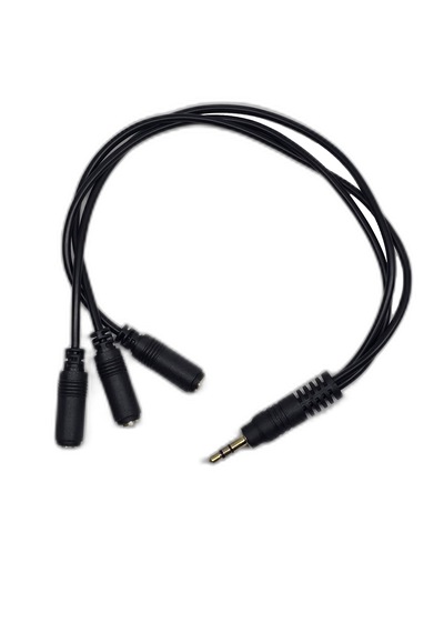 3.5 Mm Aux Çoklayıcı Kablo 1 Erkek 3 Dişi 20 Cm - Kulaklık Ve Ses Paylaştırıcı Splitter 0,15m
