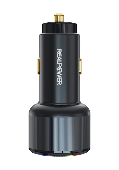 Realpower 125w Hızlı Araç Şarjı + Type-c Den Type-c Kablo Rp-cc125w Siyah
