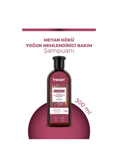Yılbaşı Özel Seri - Meyan Kökü Yoğun Nemlendirici Sülfatsız Şampuan Kuru Ve Mat Saçlar 300 Ml Kuru