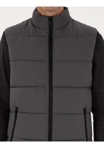 Pierre Cardin Erkek Gri Mont Yelek 50313937-vr024 Gri