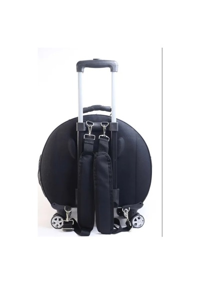 Jumbo Fileli Tekerlekli Kedi Köpek Taşıma Çantası 45 X 50 X 27 Cm Gri 15 Kg