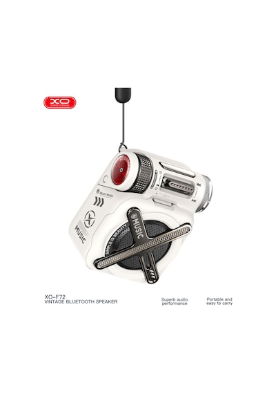 F72 Mecha Taşınabilir Kablosuz Bluetooth Hoparlör 5.4 Metal/pc/abs Gövde Tf Kart Desteği