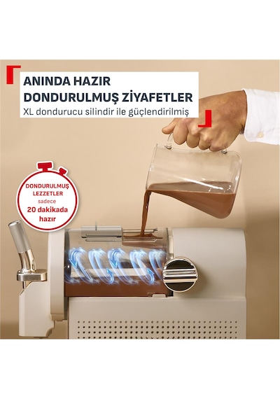 Tefal Freezi 16 sı 1 Arada 200 W Dondurma Ve Donmuş İçecek Makinesi