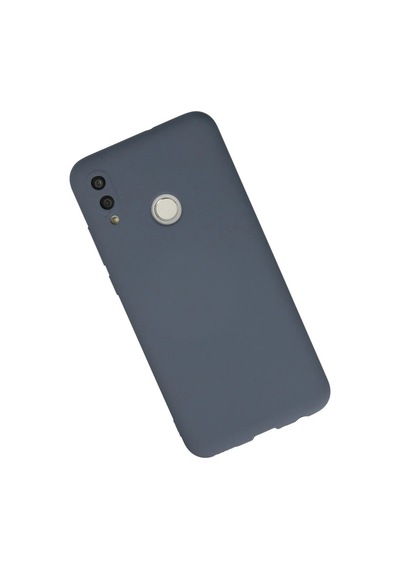 Huawei P Smart 2019 Kılıf Nano İçi Kadife Silikon - Gri İtdark34712
