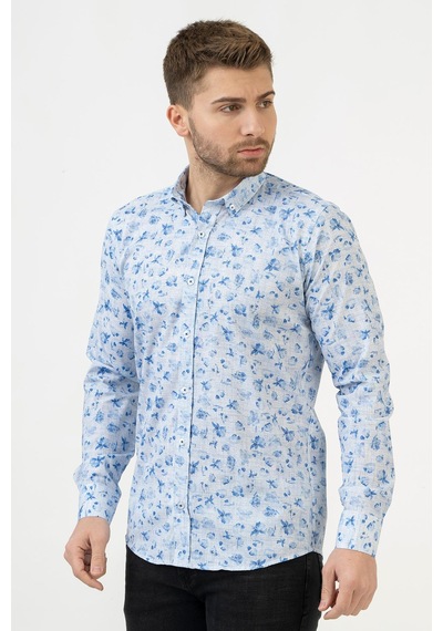 White Stone Cáceres G2314 Regular Fit Pamuklu Likralı Gömlek Desenli 2xl Çok Renkli