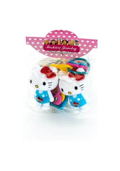 Biem Hello Kitty Lastik Toka Mavi Gold/gümüş