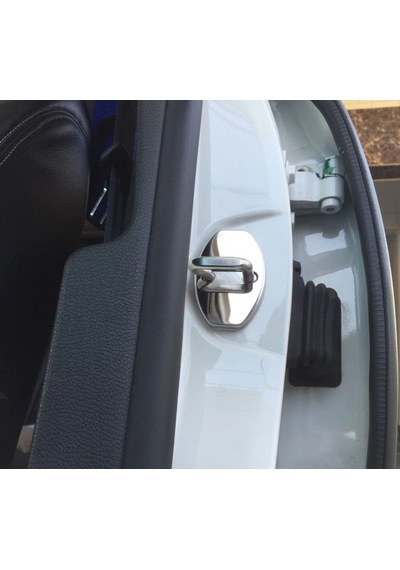 Volkswagen Gti Krom Metal 3M Kapı Kilidi Logo 4 Lü Set