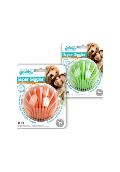 Pawise Super Giggle Sesli Köpek Oyun Topu 8 CM Çok Renkli