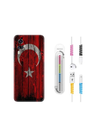 Vivo Y51 Kılıf Kablo Koruyuculu Şanlı Türk Bayrağı 2 1317