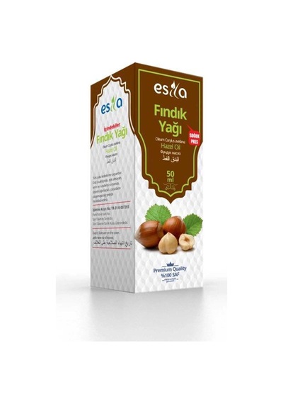 Bitkisel Gıda Takviyeleri Fındık Yağı 50 Ml